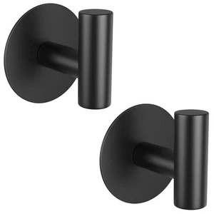 Self-Adhesive Coat Hooks, Stainless Steel Heavy Duty Wall Hooks, Towel Hooks ... - Picture 1 of 8