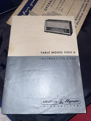 Table Model 3265 U Grinding Majestic International Manual - Image 1 of 4