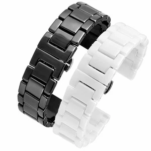 Correa de reloj pulsera de lujo de cerámica 18/20/22 mm de moda para correa de reloj Samsung - Imagen 1 de 12