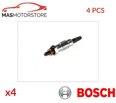 ENGINE GLOW PLUGS BOSCH 0 250 201 049 4PCS P NEW OE REPLACEMENT - Image 1 of 4