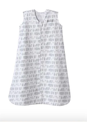 Saco de dormir HALO 100% algodão swaddle - Quadrados e triângulos cinza - Médio 0,5 Tog - Imagem 1 de 4