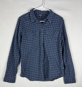 Patagonia Shirt Womens Medium Plaid Flannel Organic Cotton Colorful Button Up - Picture 1 of 8