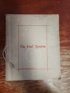 The Vital Question by H. D. Perky, 1897 3rd Ed, Shredded Wheat, Antique Cookbook - Picture 1 of 14