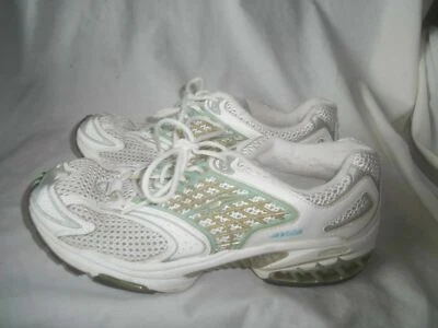 ZAPATILLAS DEPORTIVAS INFORMALES AVIA DE CUERO BLANCO AZUL GRIS MALLA CON CORDONES TALLA 8 Foto 1 de 4