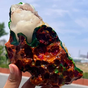 2.72LB Natural beautiful Warring States Red Agate rough Crystal Healing - Picture 1 of 16