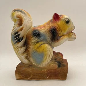 Carnival Chalkware - Colorful Camo Squirrel With Glitter - Great Condition - 10” - Picture 1 of 13