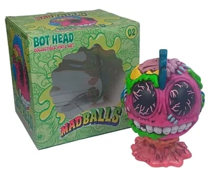 Kidrobot Madballs Bothead Bot Head 02 figurina in vinile da collezione 2017 - Foto 1 di 8