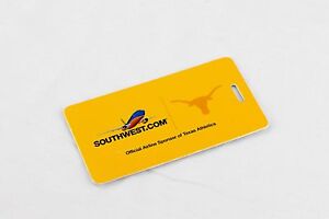Southwest Airlines SWA University of Texas Longhorns UT étiquette bagage