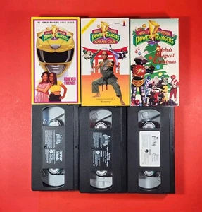 Mighty Morphin Power Rangers VHS Lot: Forever Friends, Karate Club, Alpha Christ - Picture 1 of 24