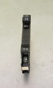 (4) GE General Electric 15 AMP 120 Volt einpolig 1/2" Leitungsschutzschalter GEBRAUCHT - Bild 1 von 2