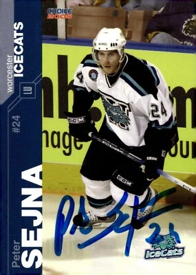 Peter Sejna - Signed 2004-05 Worcester IceCats Team Issued Card #16 - Image 1 of 2