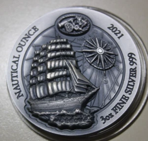 Ruanda 1000 Amafaranga 2021 plata 3 oz #F6213 onza náutica sedov alto relieve - Imagen 1 de 6