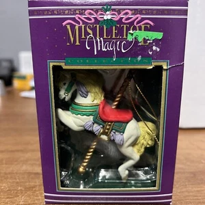 Mistletoe Magic Collection Carousel Horse Ornament NIB - Picture 1 of 3