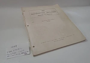 IBM Electric Punched Card Accounting Machines Calculating Punch Vintage 1949 RR - Picture 1 of 24
