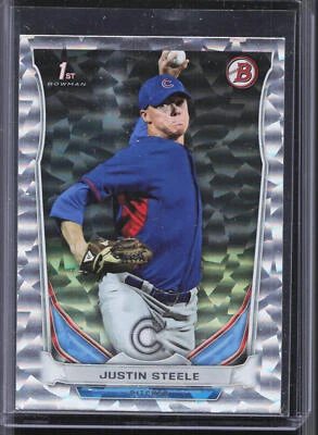 2014 Bowman Draft #DP120 Justin Steele Silver Ice - Image 1 of 2