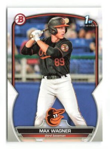 2023 Bowman Max Wagner #BP-8  Paper 1st Bowman Baltimore Orioles
