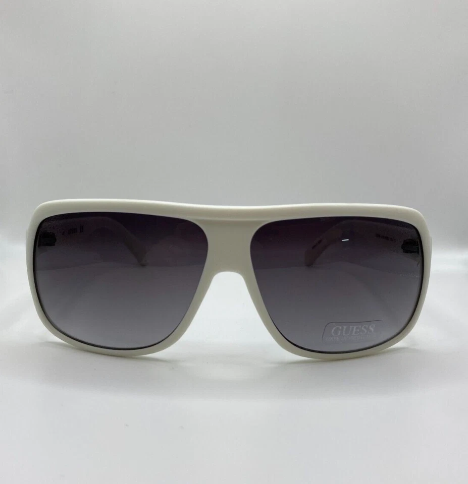 Gafas de sol deportivas Guess GF0204 21B blanco mate envolventes de plástico marco 62-12-135 Foto 1 de 4