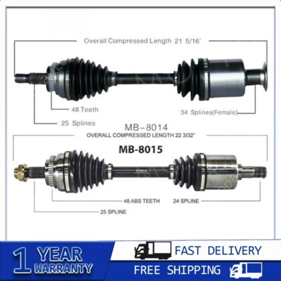 For 1998~1999 Mercedes-Benz E320 2x  CV Axle Shaft CV Axle Replacement CV joint - Image 1 of 4