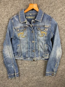 Hydraulic jean Jacket women's Medium denim cropped - Picture 1 of 9