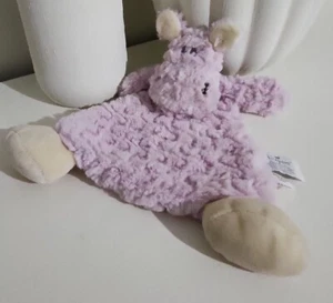 Demdaco Nat & Jules Purple Cozies Harlow The Hippo Rattle Plush Security Lovey - Picture 1 of 6