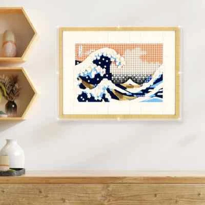 UNIQUEDISPLAY EINZIGARTIGE VITRINE Vitrine für Lego 31208 Hokusai – Die große Welle