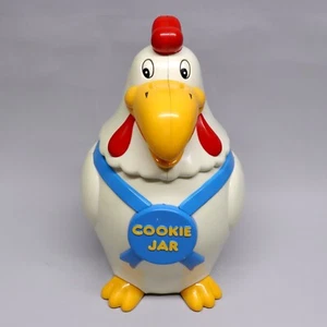 Vintage Cock A Doodle Doo Rooster Chicken Cookie Jar Sound Works 1994 Plastic - Picture 1 of 16