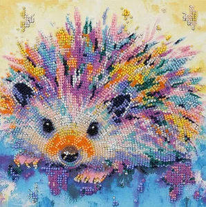 Hágalo usted mismo Kit de bordado de cuentas "Erizo" 7.9"x7.9" / 20.0x20.0 cm, Abris Art - Imagen 1 de 7