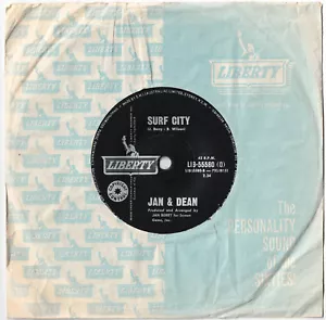 JAN & DEAN - SURF CITY Very rare 1963 Aussie SURF POP Single Release! - Picture 1 of 1