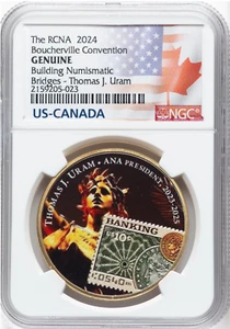 US/Canada 2024 NGC RCNA 2024 Boucherville CONVENTION BUILDING NUMISMATIC BRIDGES - Picture 1 of 2