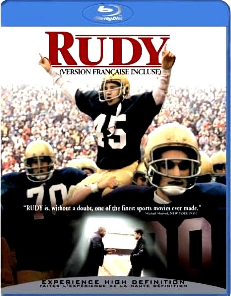 RUDY - Sean Astin, Ned Beatty, Charles S. Dutton, Notre Dame FootBa Used BluRAY - Image 1 of 2