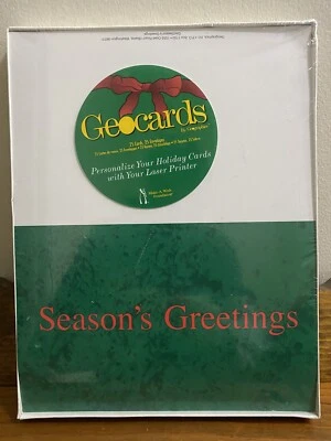 Personalize Your Own Holiday Christmas cards Desktop Ink Jet & Laser Printer Geo - Image 1 of 4