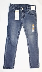 Gymboree Jeans Girls Adjustable Waist Skinny Dark Denim Girls Size 4 NEW - Picture 1 of 3