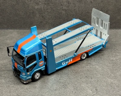ZD GCD 1:64 Blue Gulf Fuso Fighter Mk2 Doble Cubierta Remolque Modelo Diecast Metal Coche Foto 1 de 4