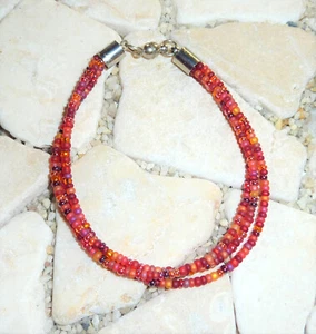 ★ DIY ★ Pulsera de 2 filas ★ rojo ★ - Imagen 1 de 2