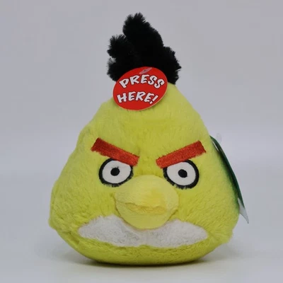 NWT Angry Birds Chuck Yellow Bird Plush | 5" 2011 CWT HK-85 I11 - Image 1 of 4