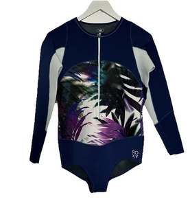 Roxy Springsuit Caribbean Sunset Bikini Cut Front Zip Short Neoprenanzug Damen 14 - Bild 1 von 8
