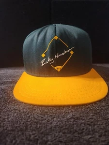 Vintage Oakland Athletics MLB Ricky Henderson 24 Nameplate Snapback Hat - Picture 1 of 13