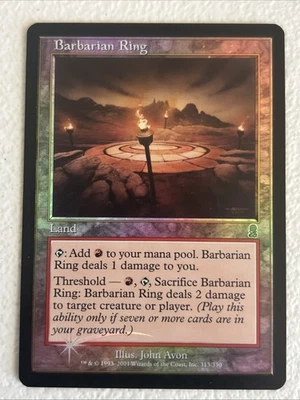BARBARIAN RING Magic the Gathering MTG Card Odyssey #313 Uncommon FOIL NM - Image 1 of 2