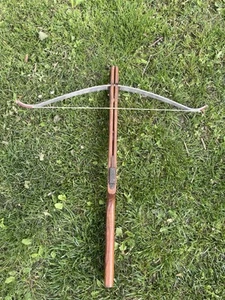 Vintage WHAM-O Powermaster Wooden Hunting Cross Bow No Nose Handle - Picture 1 of 10