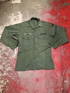 Camisa Militar De Colección EE. UU. Para Hombres M Verde Utilidad Excedente OG 507 Lote 20 - Imagen 1 de 7