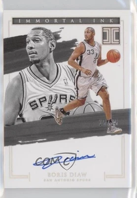2020-21 Panini Impecável Tinta Imortal Holo Prata /25 Boris Diaw #IMM-BDW Auto - Imagem 1 de 2