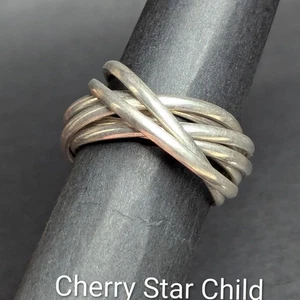 7 Band Russian Wedding Ring In Sterling 925 silver - Bild 1 von 5