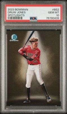 Druw Jones 2023 Bowman Spotlights #BS2 Spotlights PSA 10 - Image 1 of 2