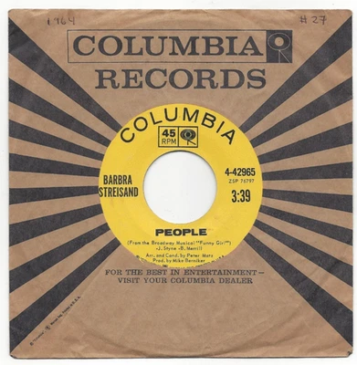 BARBRA STREISAND, "PEOPLE" - Image 1 of 3