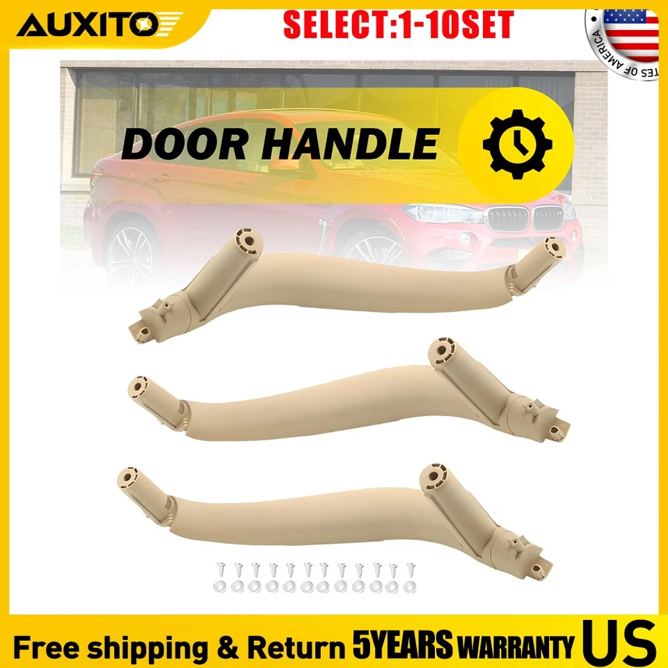 Fit BMW X5 F15 2014-2018 X6 F16 2015-19 Inner Door Handle Cover Trim Beige 3-30X - Image 1 of 4