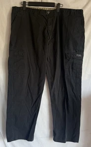 WRANGLER Cargo Work Pants Men's Size 44x30 Black 70LEWBL Rugged Durable - Picture 1 of 4