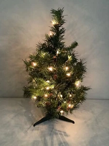 🔥VICKERMAN 2' CHEYENNE PINE ARTIFICIAL CHRISTMAS TREE CLEAR MINI LIGHTS NEW - Picture 1 of 3