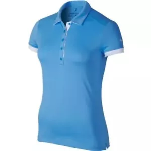 SZ SMALL🆕 Nike Womens Performance Victory ColorBlock Golf Polo 725583-412 💰$60 - Picture 1 of 5