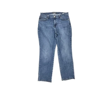 Lee Relaxed Fit Straight Leg Mid Rise Women's size 12P Dark Blue Denim Jeans - Bild 1 von 5
