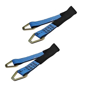 USA 2 Pack 2" x 36" Axle Strap Race Car Auto Hauler Tow Truck Wheel Tie Down - Picture 1 of 7